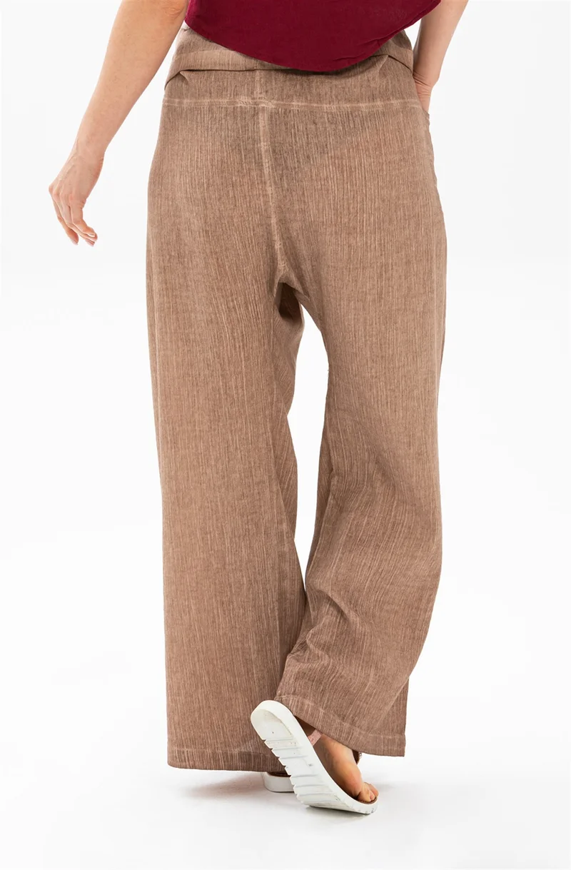 Eliş Şile Bezi Unisex Şile Bezi Balıkçı Pantolon Toprak Tprk