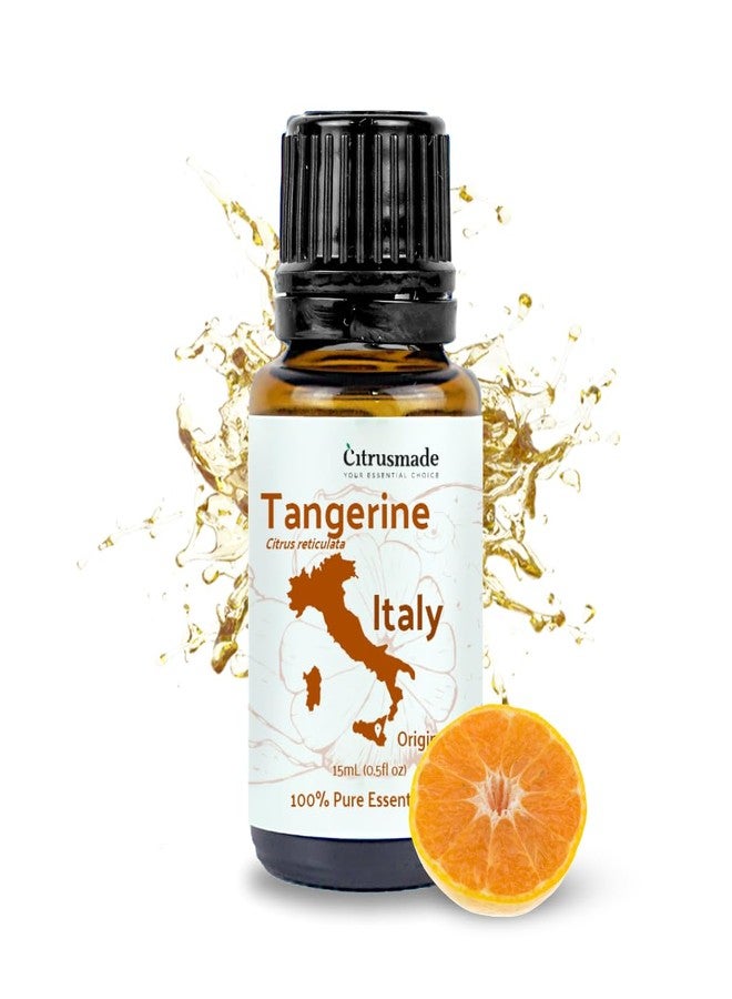 Nature Packaged Tangerine Essential Oil - Direct from Citrusmade in Sicily, Italy - Essential Oils for Diffusers & Aromatherapy | 100% Pure Therapeutic Grade (15ml) - Image 1