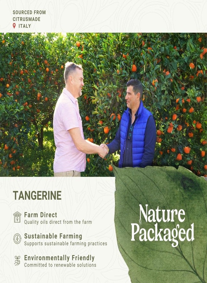 Nature Packaged Tangerine Essential Oil - Direct from Citrusmade in Sicily, Italy - Essential Oils for Diffusers & Aromatherapy | 100% Pure Therapeutic Grade (15ml) - Image 3