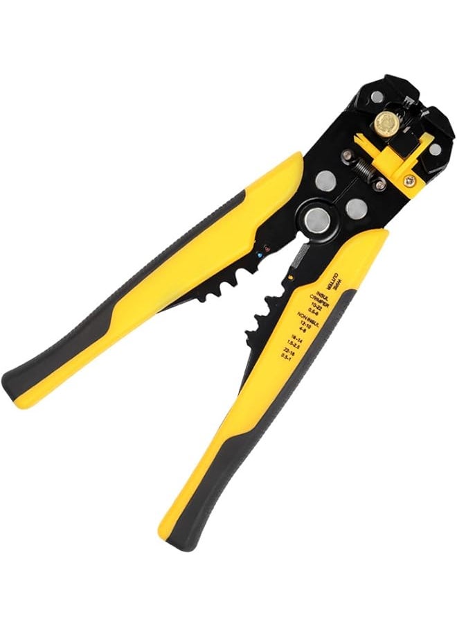 DAYONG DAYONG 8" 3-in-1 Multifunction Self-Adjusting Wire Stripper, AWG 10-24 (0.2~6.0mm²) Cable Cutter, Automatic Insulation Stripping, Cutting & Crimping Pliers Tool for Electrical Work  - Image 1