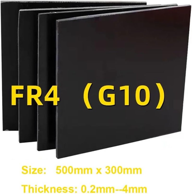 Fiberglass epoxy sheet, 1pcs FR4 Black Glassfibre Template Board Sheet 0.2~4mm Thick G10 Fibreglass Plate 3D Printer Removable Platform(1.5mm,330MM x 330MM) - Image 2