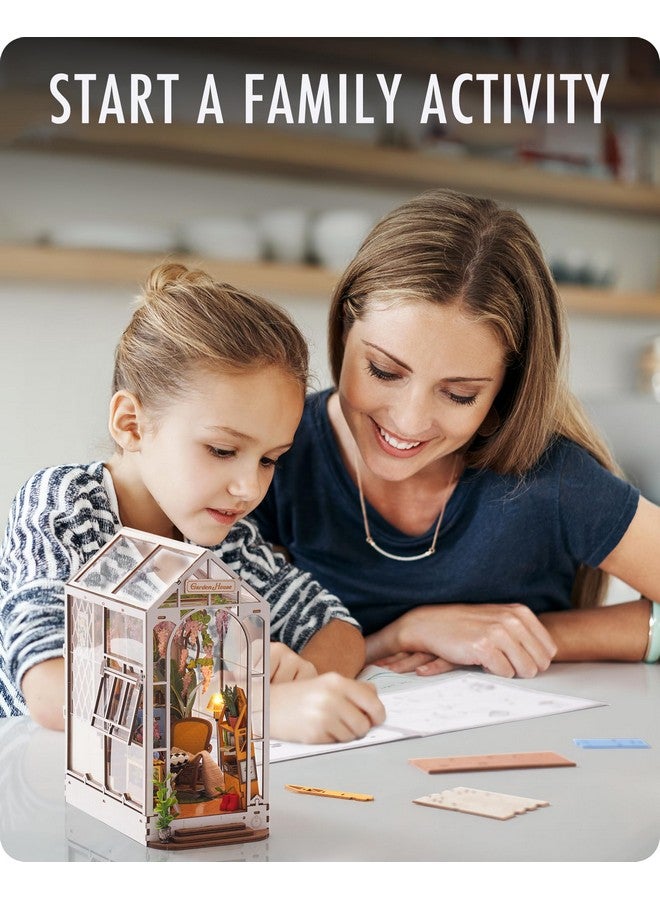 رولايف مجموعة ركن الكتب DIY من Rolife، مجموعة ركن الكتب المصغرة DIY، رف كتب مزخرف ثلاثي الأبعاد، أحجية ثلاثية الأبعاد للبالغين، ديكورات الهالوين/الكريسماس/هدايا للبالغين (منزل الحديقة) - Image 5