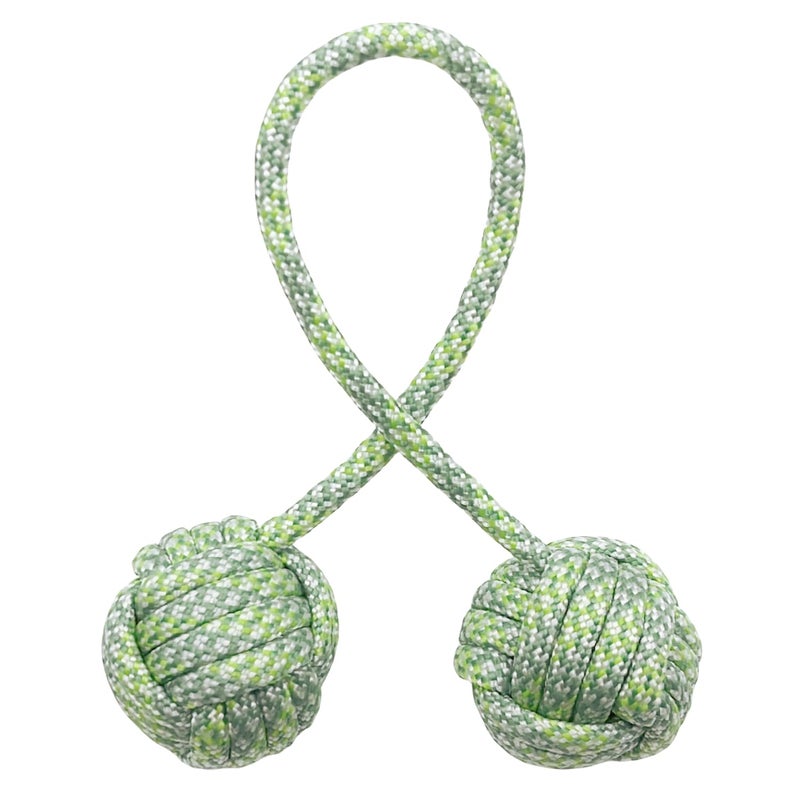 LXQQFUN Fidget Beads Skill Toys Fidget Toys Parachute Cord and Steel Beads Handmade Fidget Beads Beginners Worry Beads Portable EDC Leisure Toys Green - Image 2