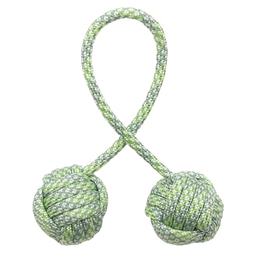 LXQQFUN Fidget Beads Skill Toys Fidget Toys Parachute Cord and Steel Beads Handmade Fidget Beads Beginners Worry Beads Portable EDC Leisure Toys Green - Image 1