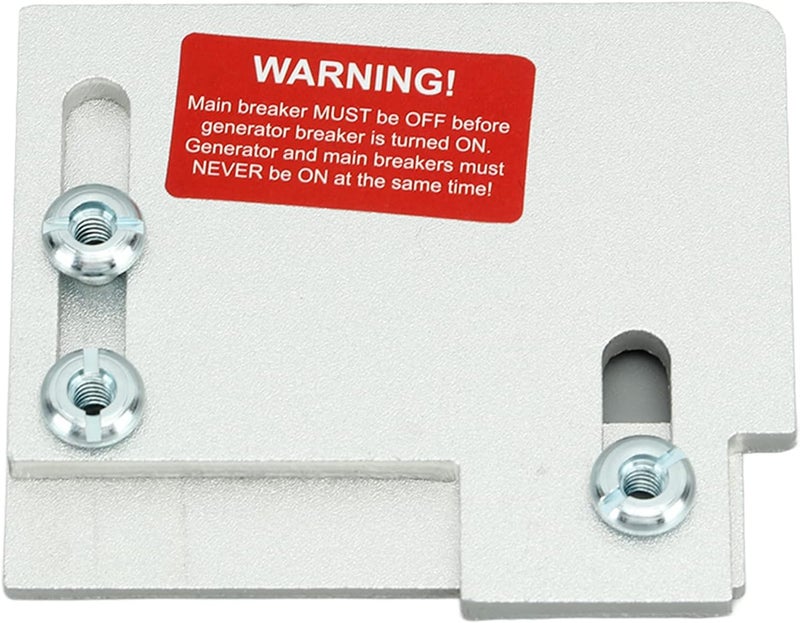 Aluminum Alloy Interlock Plate Generator Interlock Kit Ensures Spacing Between Breakers and Generator Power for Breaker - Image 3