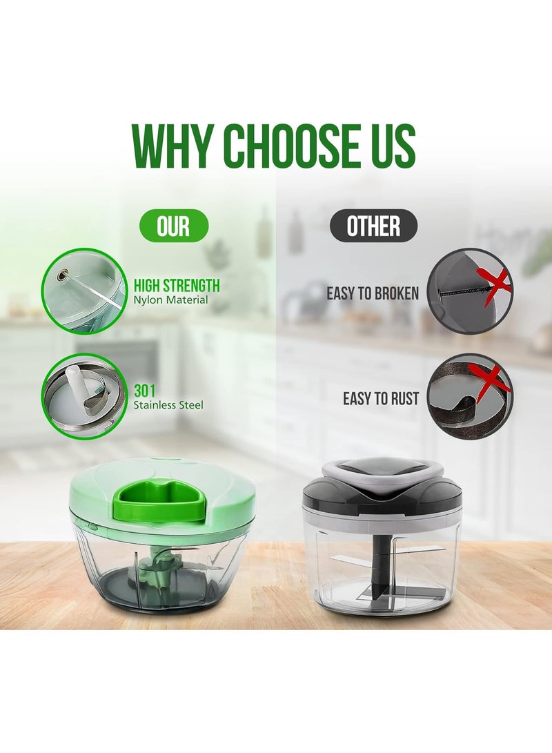 قاطعة سهلة الدوران - مفرمة طعام يدوية وقاطعة خضراوات (JX-606) - Image 3