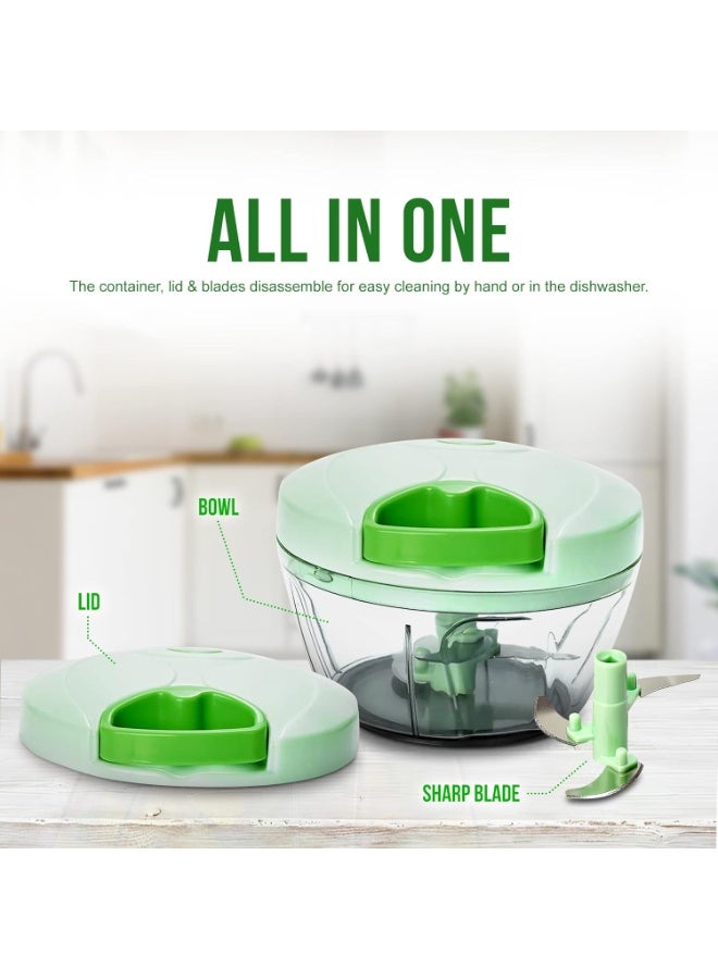 قاطعة سهلة الدوران - مفرمة طعام يدوية وقاطعة خضراوات (JX-606) - Image 5