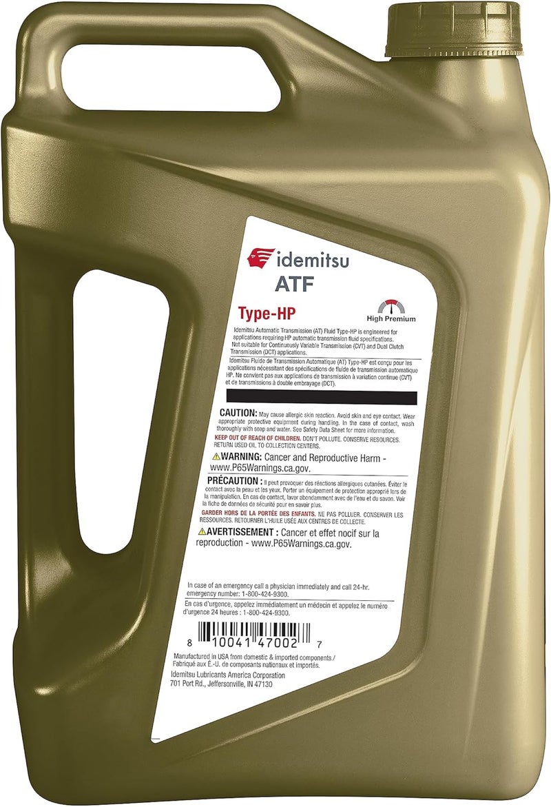 Idemitsu سائل نقل الحركة الأوتوماتيكي إيديميتسو ATF نوع HP لسيارات سوبارو 5QT - Image 2