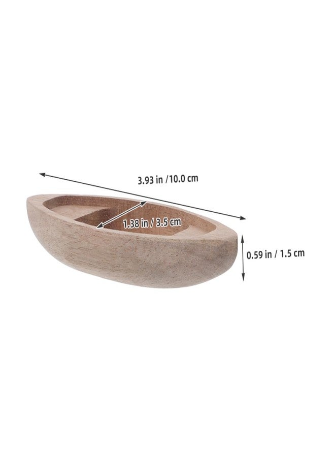 Yardenfun 3pcs Miniature Wooden Canoe Models Unique Kayak Ornament for Nautical Home Decor Elegant Tabletop Decoration for Micro Landscapes and Dollhouses - Image 2