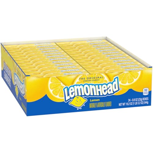 Lemonhead Hard Lemon Candy 08 Ounce Boxes Pack of 24 - Image 1