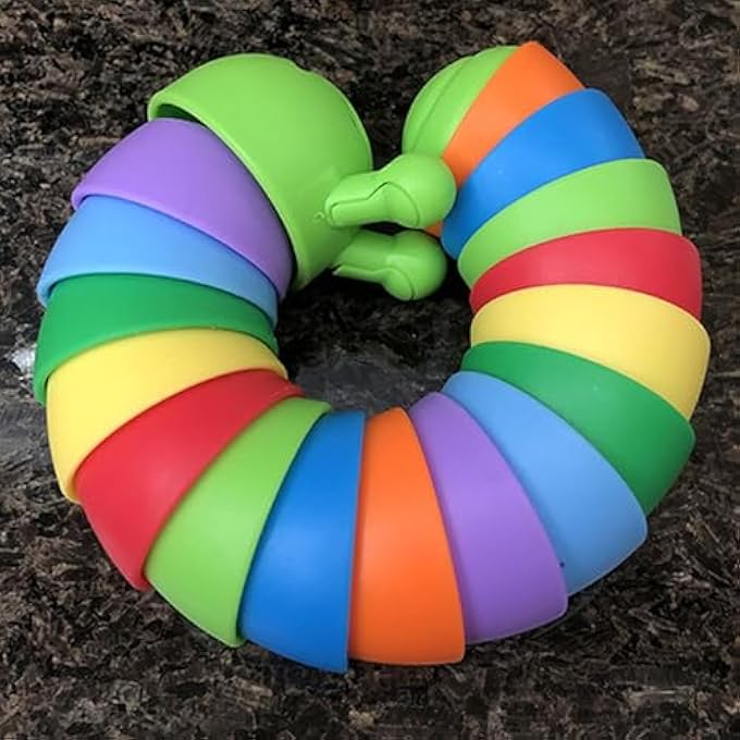 Nurnesy Decompressor Toy, Synthetic Resin Rainbow Toy Multifunctional for Relieving - Image 5