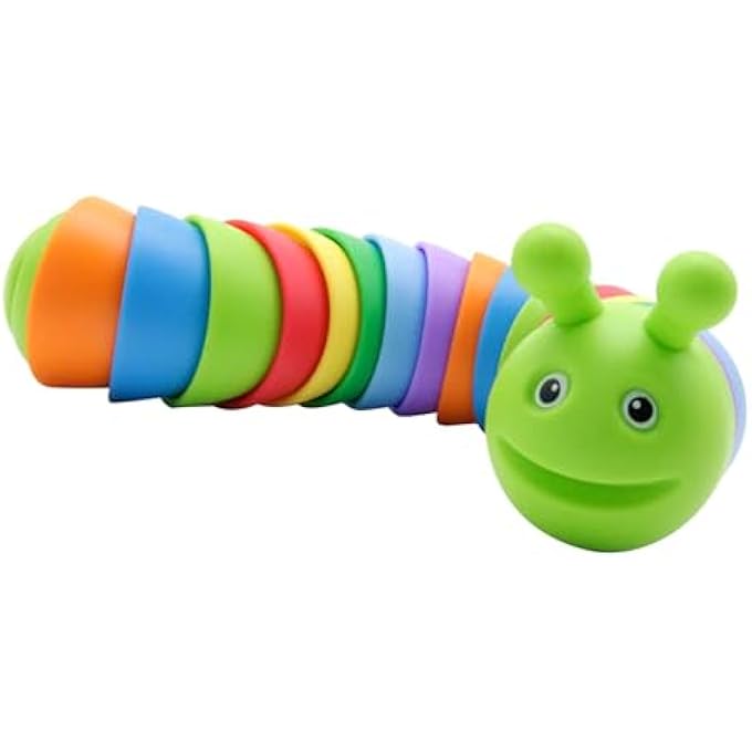 Nurnesy Decompressor Toy, Synthetic Resin Rainbow Toy Multifunctional for Relieving - Image 1