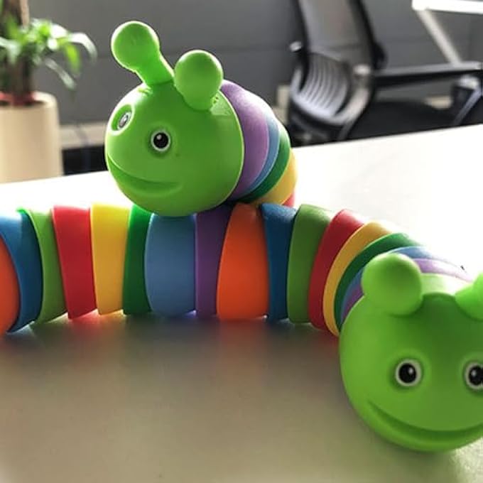 Nurnesy Decompressor Toy, Synthetic Resin Rainbow Toy Multifunctional for Relieving - Image 4