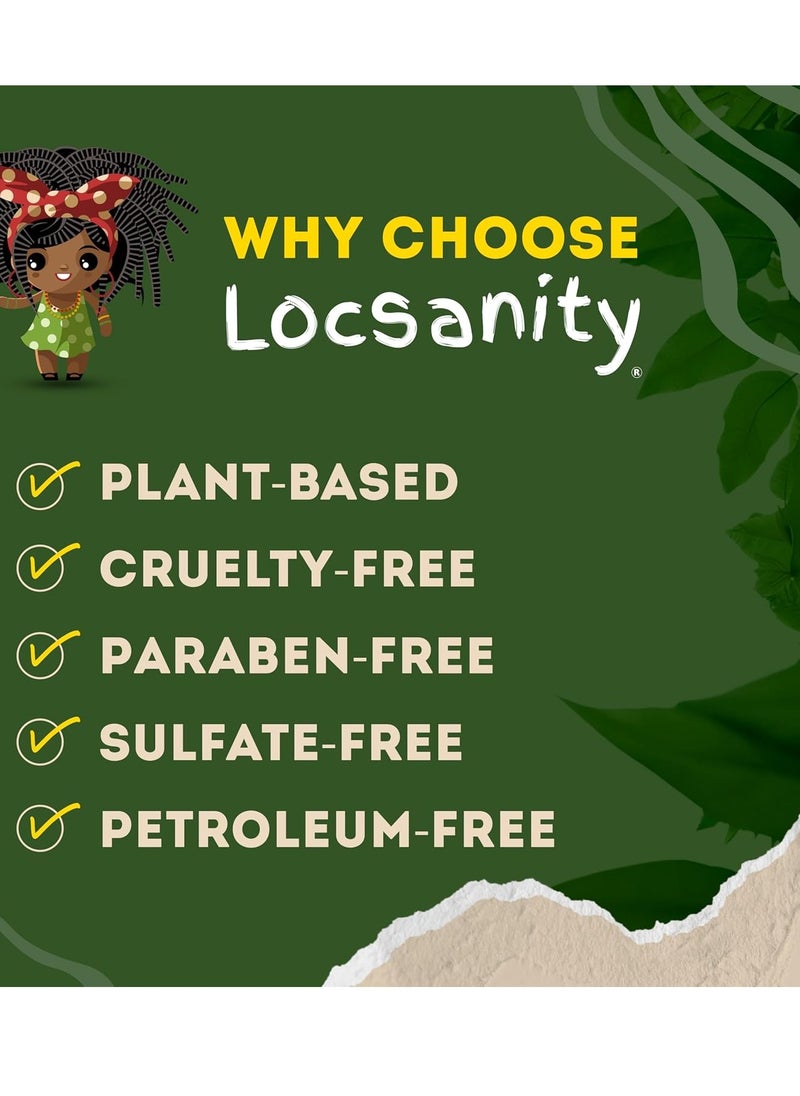 Locsanity Locsanity 2-in-1 Shampoo and Conditioner for All Types of Dreadlocks and Hairstyles – Moisturizing, Nourishing, and Hydrating Shampoo and Conditioner (12 fl oz)  - Image 5