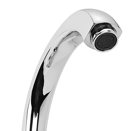 Hindware F330034CP Contessa Plus Sink Tap with Casted Swinging Spout (Deck Mounted), Brass with Chrome Finish - Image 4