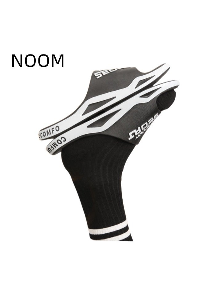 NOOM Men's Slippers Thick Sole Non-slip Slip On Fashion Outdoor Beach Slippers Black  - Image 2