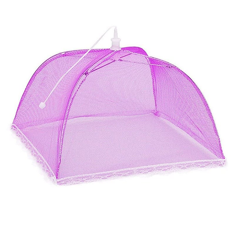 VITAL CREATIONS Vital Creations Food Covers Mesh Net Kitchen Umbrella Practical Home Using Food Cover Multicolour  - Image 1