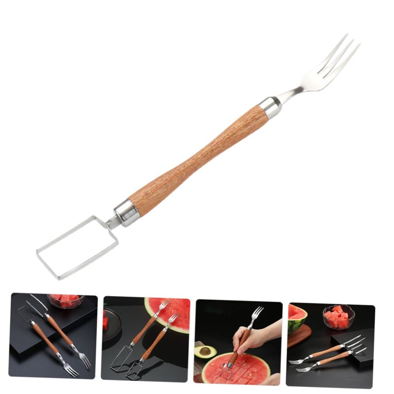 Watermelon Slicer Fork Tool For Cantaloupe Safe Easy To Clean Efficient Fruit Cutting - Image 5