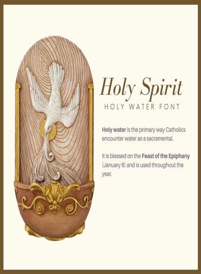 CB The Trinity Dove Holy Spirit Holy Water Font by CB - Image 3