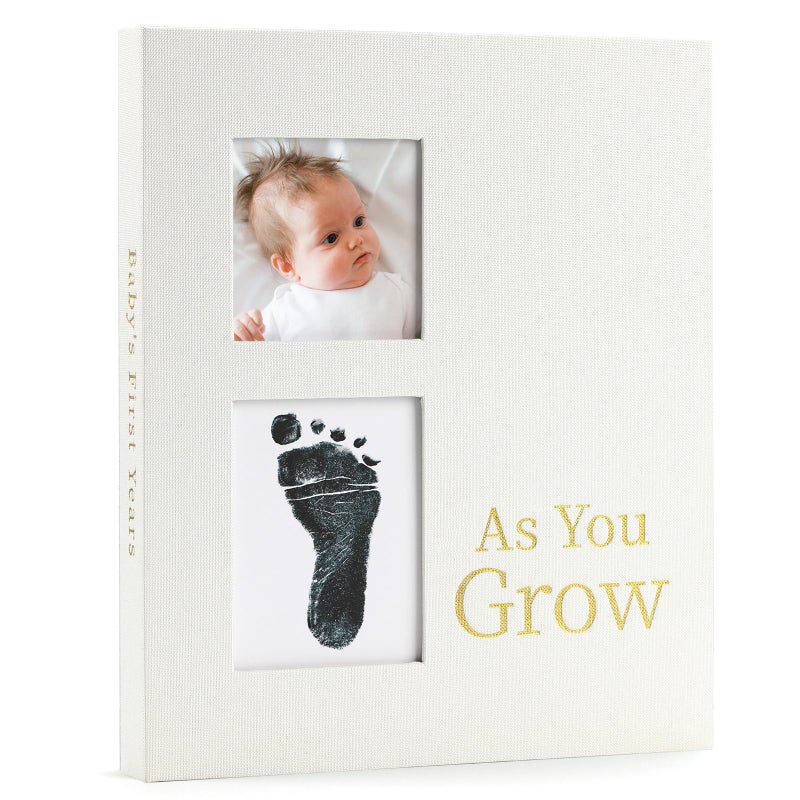 LONLAT Keepsake Memory Book for Baby Boys or Girls Timeless First 5 Year Baby Book A Milestone Book to Record Every Event from Birth to Age 5 Gender Neutral Journal Scrapbook Photo Album Cream - Image 3