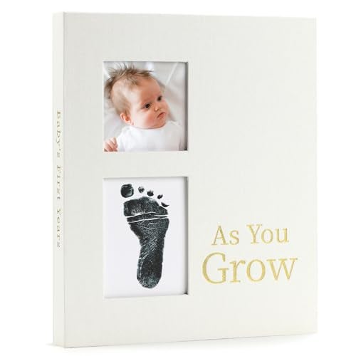 LONLAT Keepsake Memory Book for Baby Boys or Girls Timeless First 5 Year Baby Book A Milestone Book to Record Every Event from Birth to Age 5 Gender Neutral Journal Scrapbook Photo Album Cream - Image 1