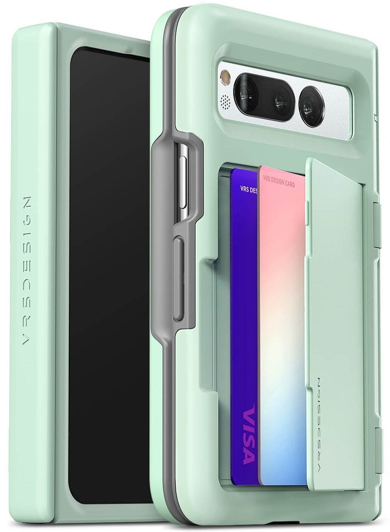 VRS Design Terra Guard Modern Go Google Pixel Fold Case Cover Wallet with Hinge Protection & 2 Card Storage - Marine Green - Image 1