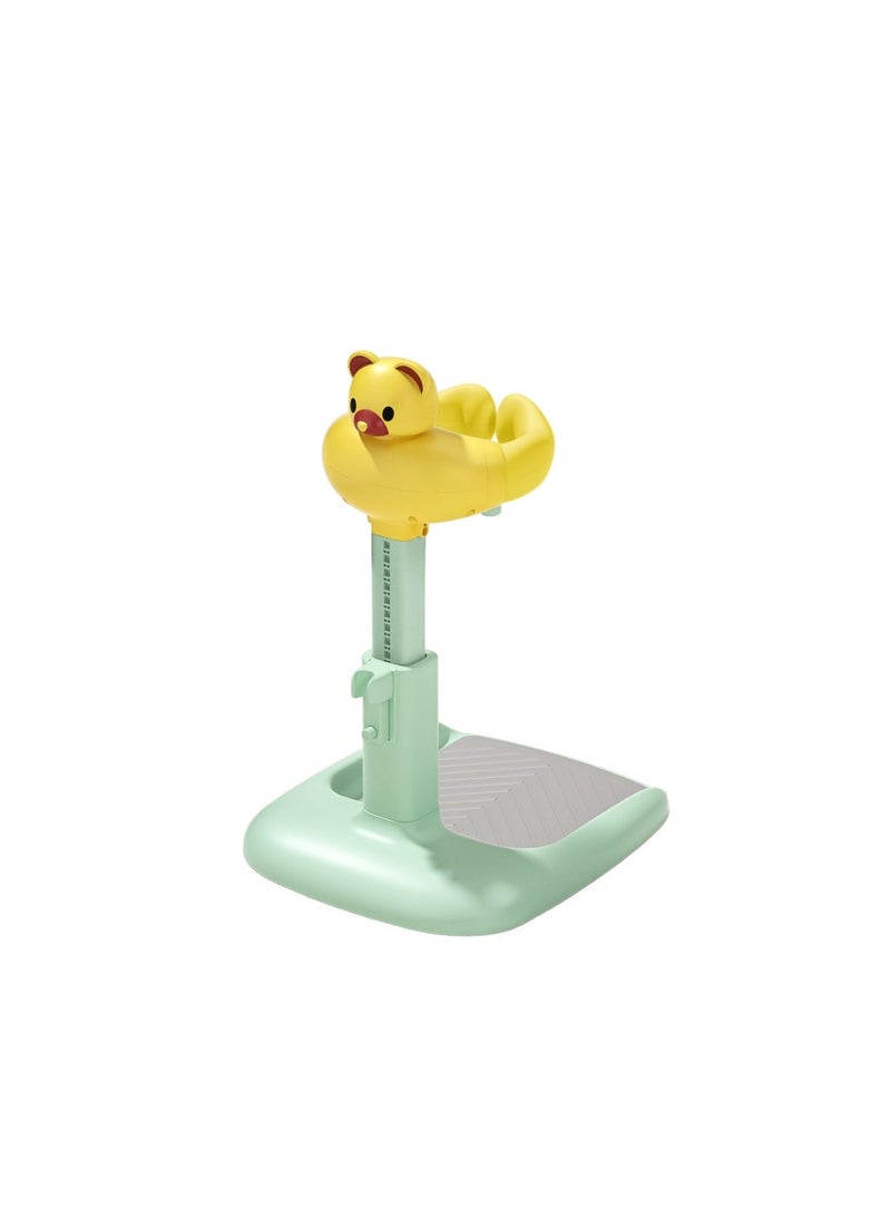 Adjustable Height Foldable Baby Bath Stand with Non-Slip Base – Bathing Support for Home & Daycare with cartoon character head design - Image 2