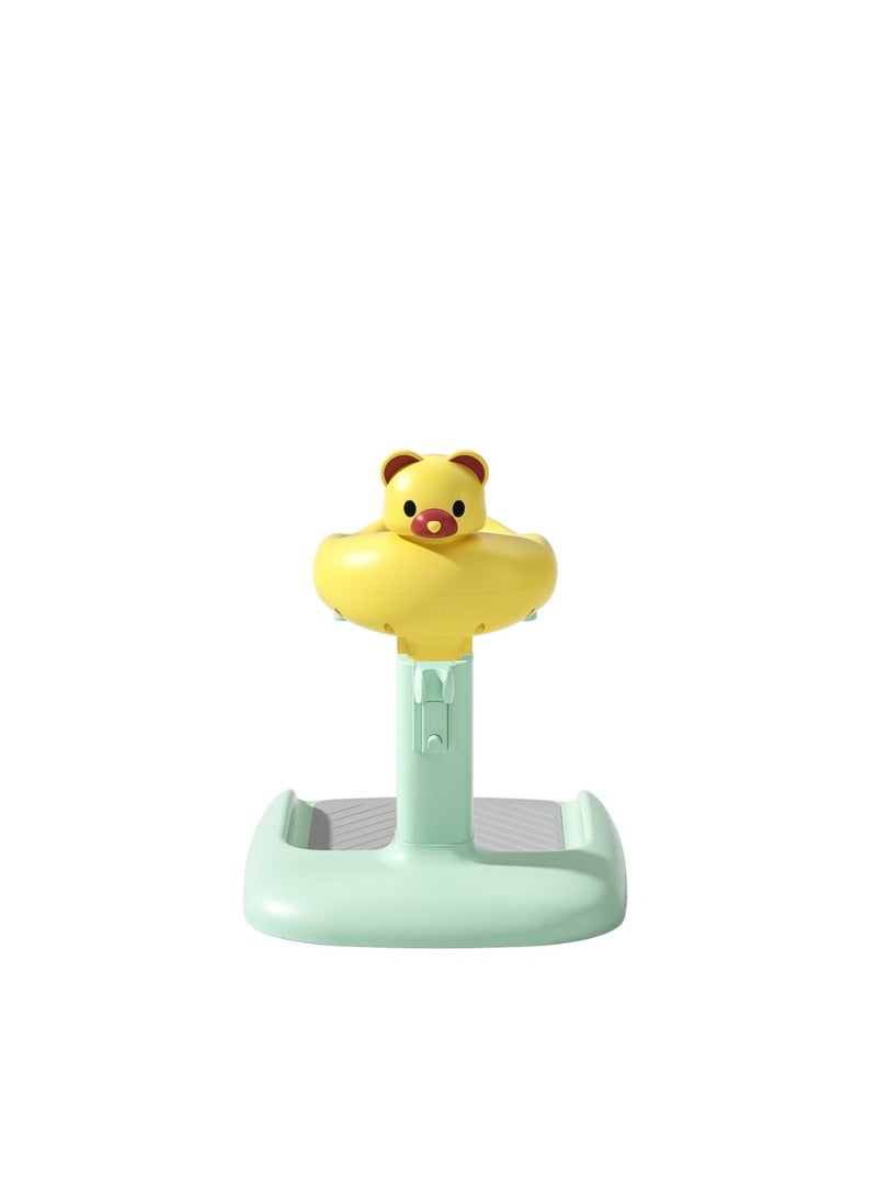 Adjustable Height Foldable Baby Bath Stand with Non-Slip Base – Bathing Support for Home & Daycare with cartoon character head design - Image 3
