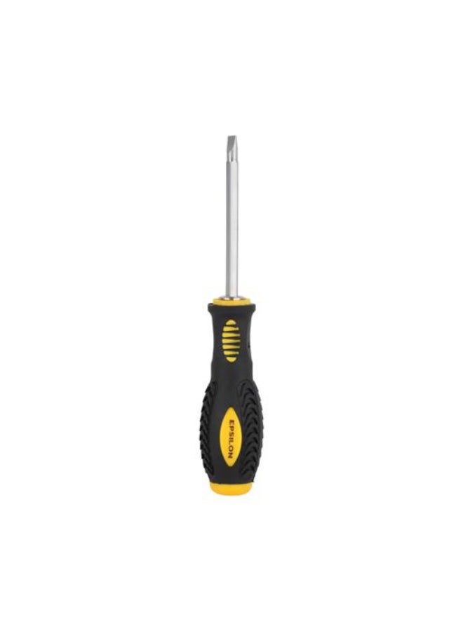 Epsilon 2-in-1 Screwdriver 6mm x 100mm, Double-Ended Reversible Screwdriver Tool, Ergonomic Grip, Anti-Rust Durable Hand Tool for Home, DIY, Electrical & Mechanical Repairs, Black & Yellow - EPST1405 - Image 2