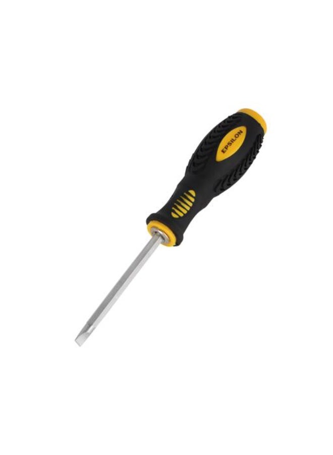 Epsilon 2-in-1 Screwdriver 6mm x 100mm, Double-Ended Reversible Screwdriver Tool, Ergonomic Grip, Anti-Rust Durable Hand Tool for Home, DIY, Electrical & Mechanical Repairs, Black & Yellow - EPST1405 - Image 4