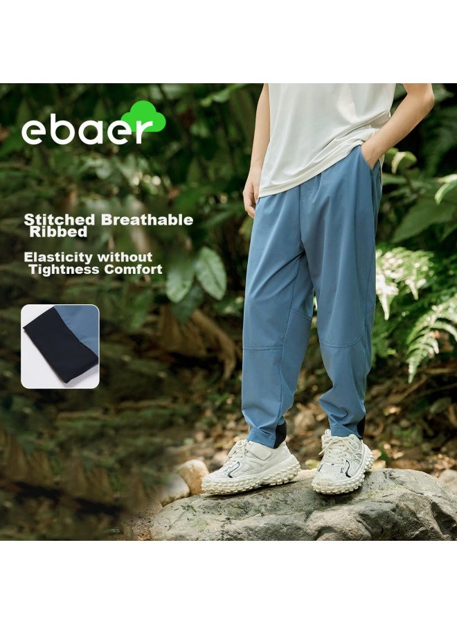 Ebaer Boys' Summer Thin Quick-dry Pants, Children's Sports Trousers, Mosquito-repellent Pants, Nordic Blue, 1150 - Image 2