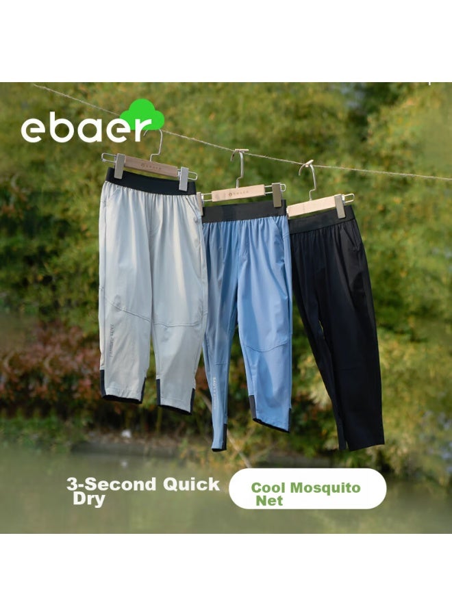 Ebaer Boys' Summer Thin Quick-dry Pants, Children's Sports Trousers, Mosquito-repellent Pants, Nordic Blue, 1150 - Image 3