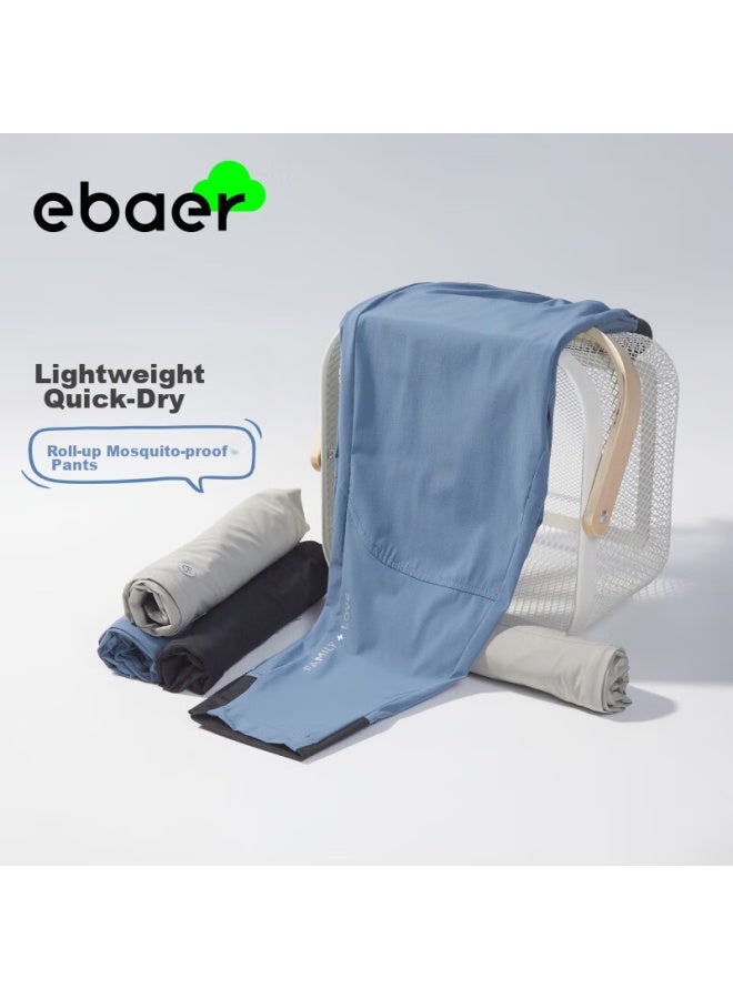 Ebaer Boys' Summer Thin Quick-dry Pants, Children's Sports Trousers, Mosquito-repellent Pants, Nordic Blue, 1150 - Image 4