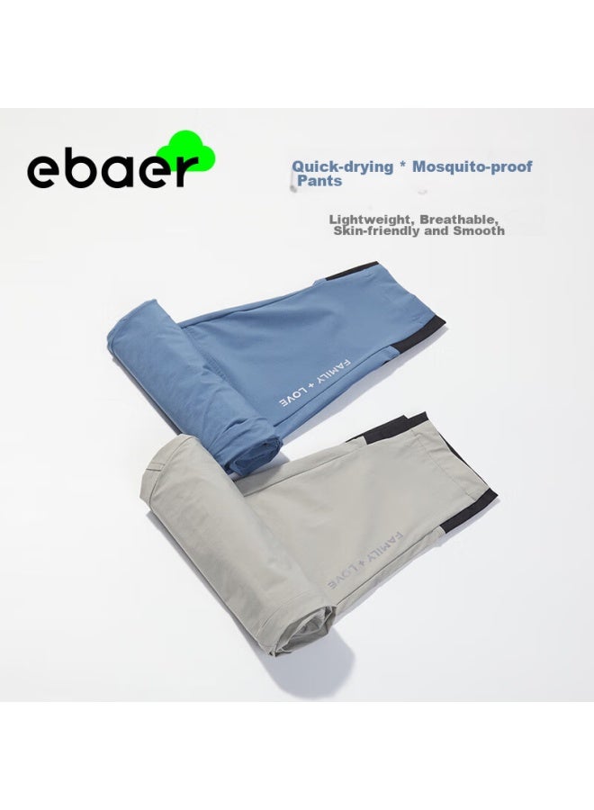 Ebaer Boys' Summer Thin Quick-dry Pants, Children's Sports Trousers, Mosquito-repellent Pants, Nordic Blue, 1150 - Image 5