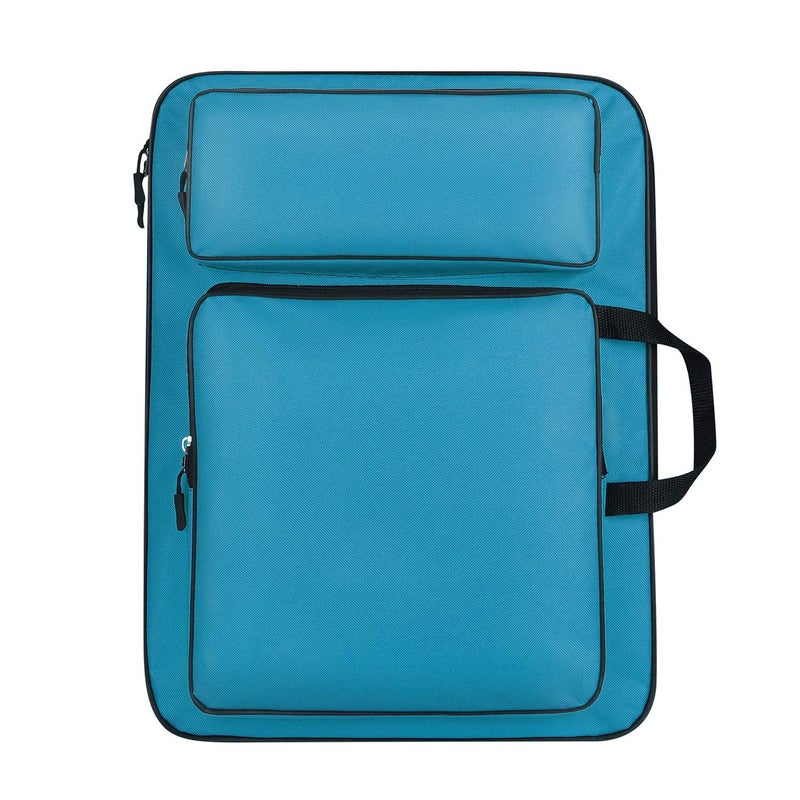 IBLUELOVER Art Portfolio Case A3 Artist Drawing Board Bag Waterproof Art Carrying Bag Portable Sketch Pad Storage Bag Artist Folder Case Tote Bag Shoulder Bag for Palette Paints Brushes Pencils