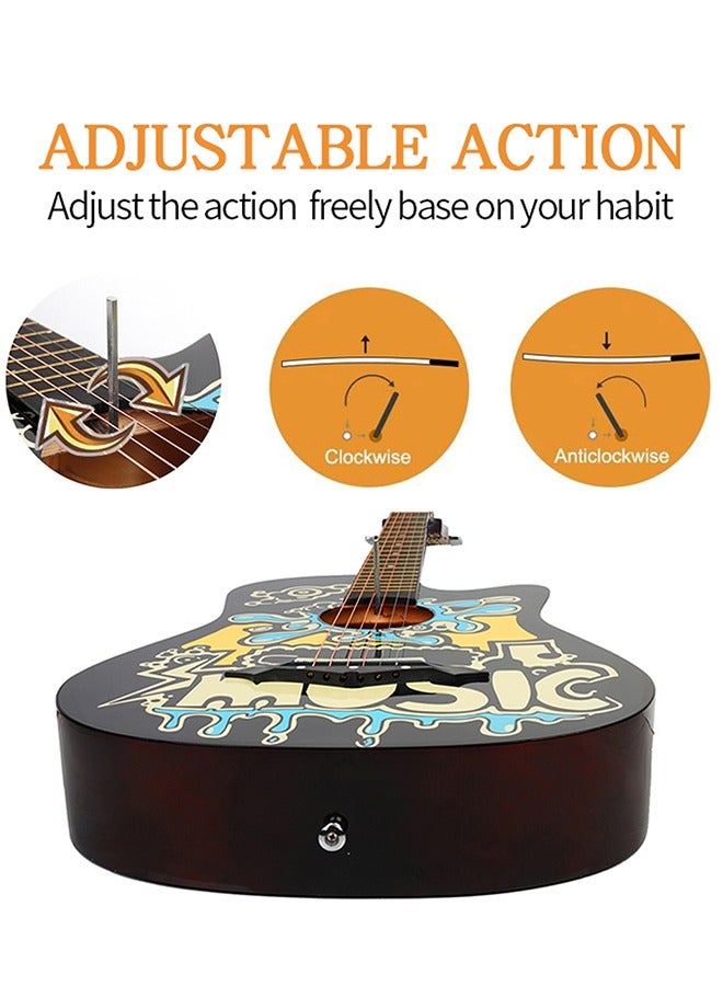 كتاب تلوين قيثارة بشخصية 38 بوصة مع ملحقات