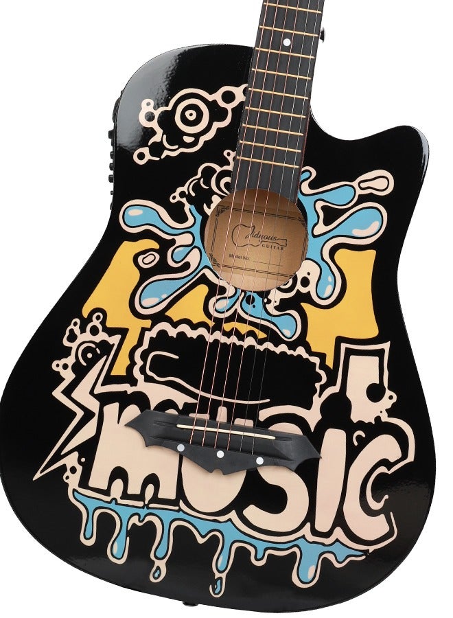 كتاب تلوين قيثارة بشخصية 38 بوصة مع ملحقات