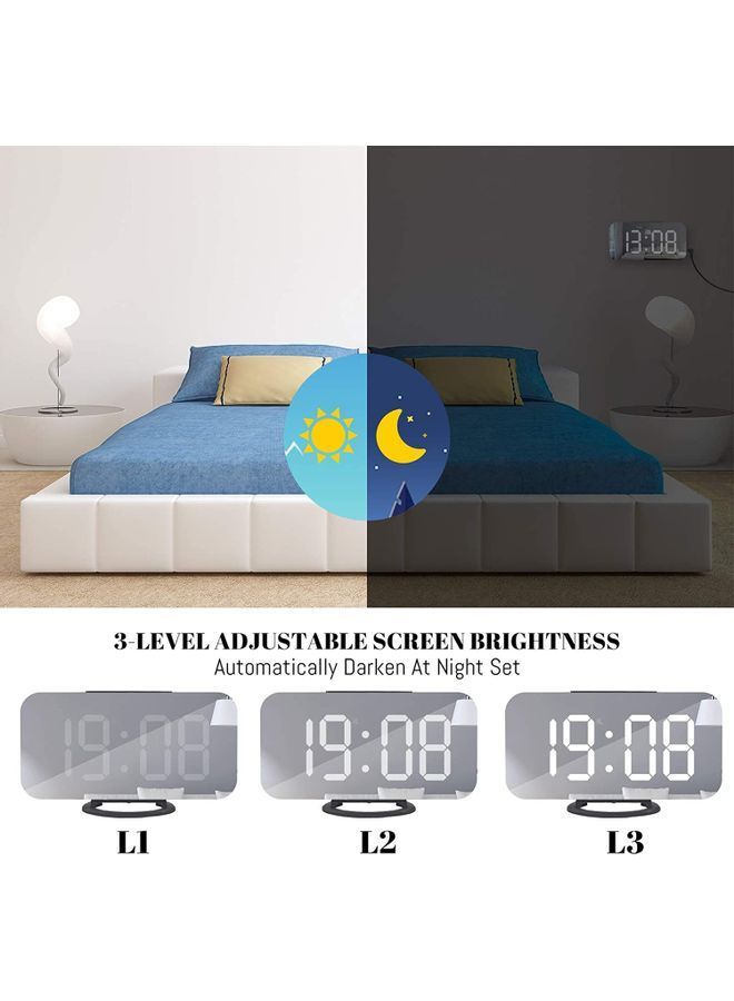 نيبمينينت منبه رقمي متعدد الألوان 6.3 x 0.5 5.1بوصة - Image 4