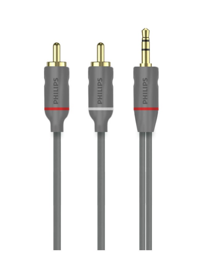 Philips Stereo Y Cable Grey - Image 1
