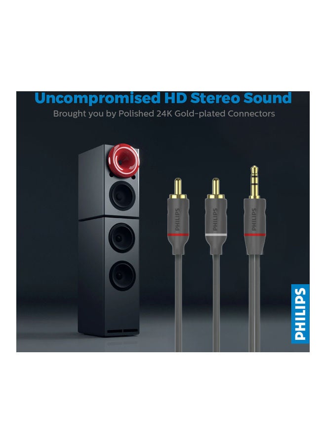 Philips Stereo Y Cable Grey - Image 2