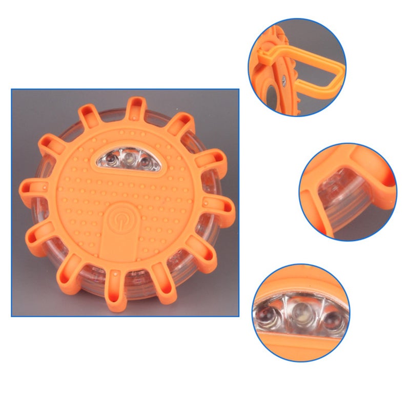 Shockproof Road Flashing Warning Light Roadside Safety Light Disc (Yellow) - Image 4