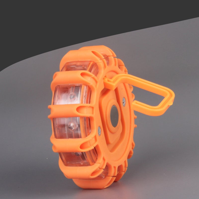 Shockproof Road Flashing Warning Light Roadside Safety Light Disc (Yellow) - Image 1