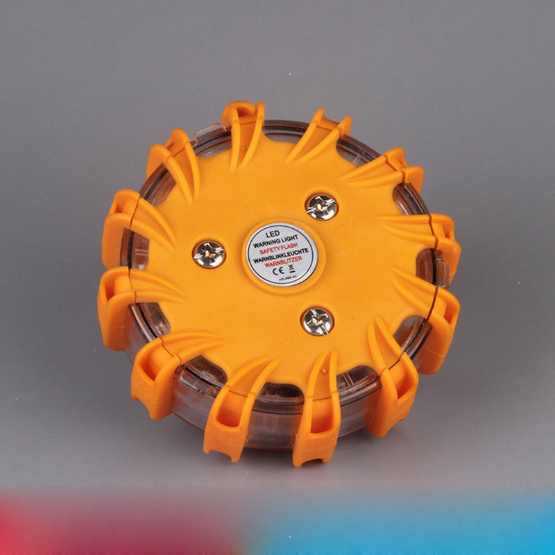 Shockproof Road Flashing Warning Light Roadside Safety Light Disc (Yellow) - Image 2