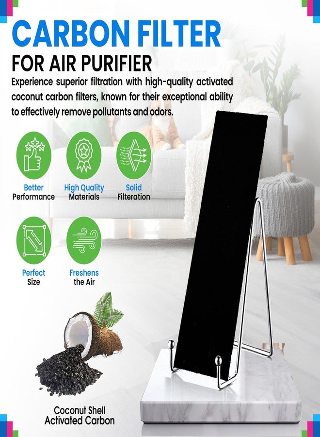 Bagean Carbon Prefilter For Filter C - Compatible with GermGuardian Air Purifier Filter Replacement - Fits Gem Guardian Models AC5000E AC5300B AC5350B CDAP5500 - Absorbs Odor & Freshens the Air (8-Pk) - Image 2
