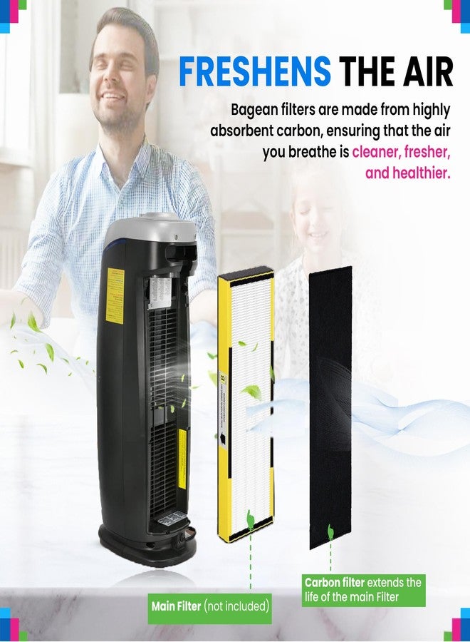 Bagean Carbon Prefilter For Filter C - Compatible with GermGuardian Air Purifier Filter Replacement - Fits Gem Guardian Models AC5000E AC5300B AC5350B CDAP5500 - Absorbs Odor & Freshens the Air (8-Pk) - Image 5