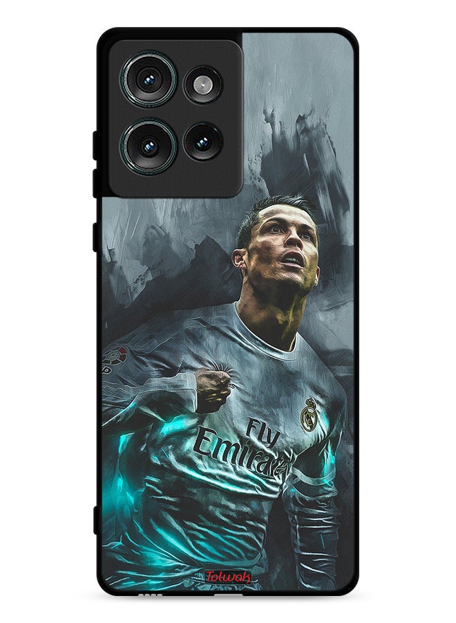 Tolwak Motorola Edge 50 Protective Case Cover Cristiano Ronaldo Art - Image 1