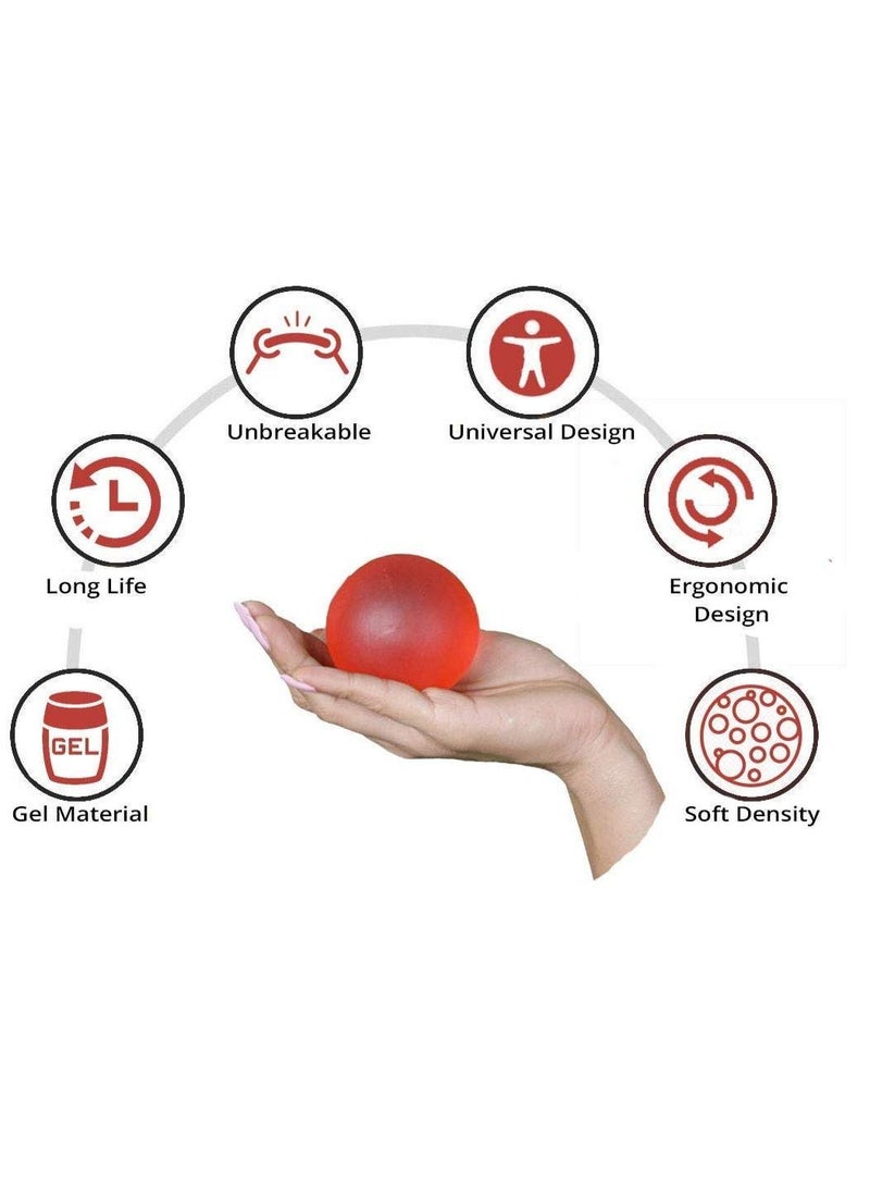 PHYSIOTREX- Gel Exercise Ball | finger exercise equipment | finger exerciser - Hand Therapy | Physio Gel Ball |finger exerciser physiotherapy | stress relief ball - Image 3