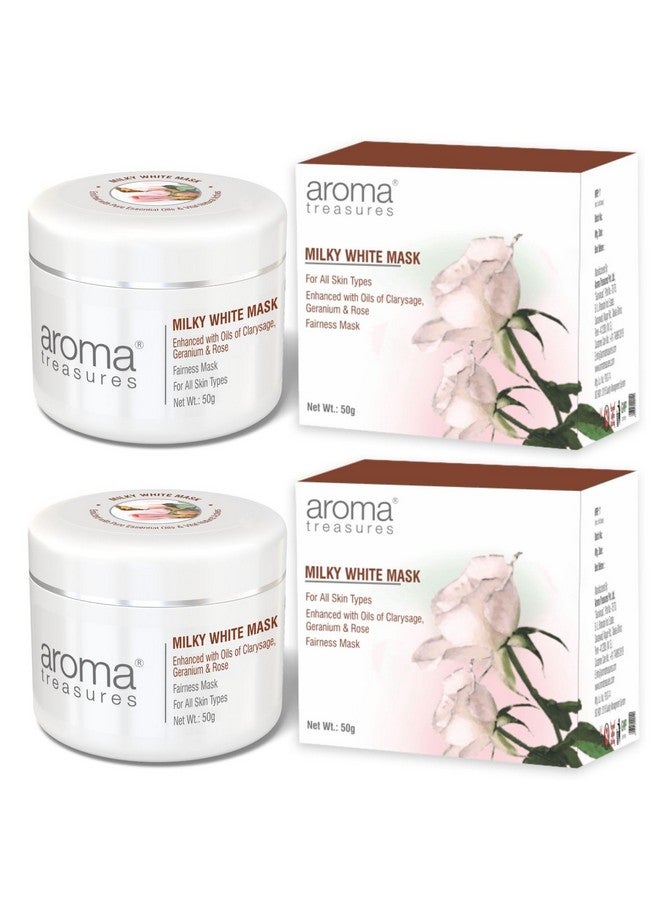 Aroma Treasures Milky White Mask Pack of 2 (50g X 2) - Image 1