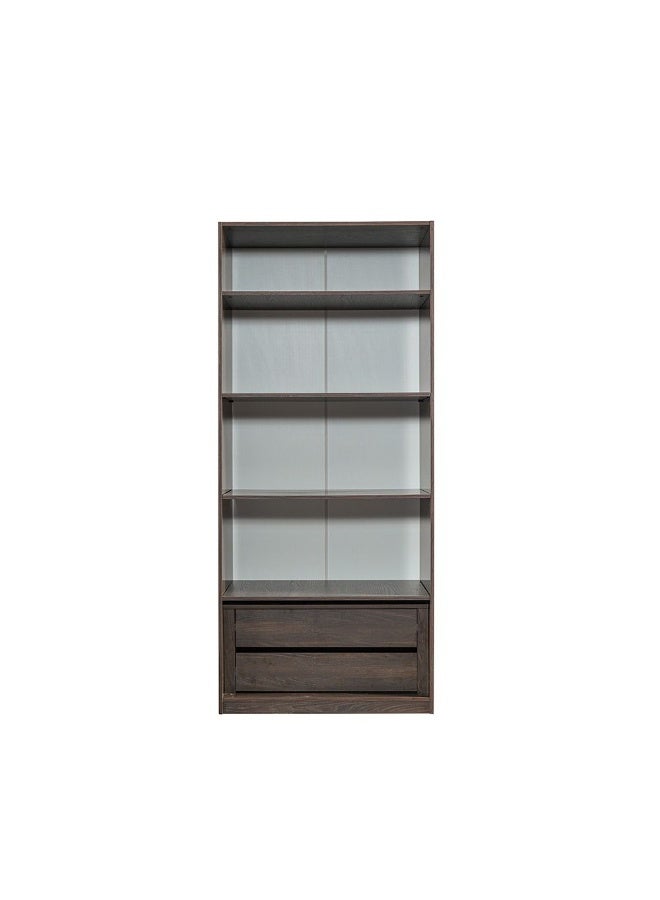 Infinity Set Of 2 Drawers Internal Module For 2 Door Wardrobe | Drawers Only For Wardrobe | Modern Design Storage For Bedroom L96.4xW48xH42.2cm - D.Walnut - Image 2