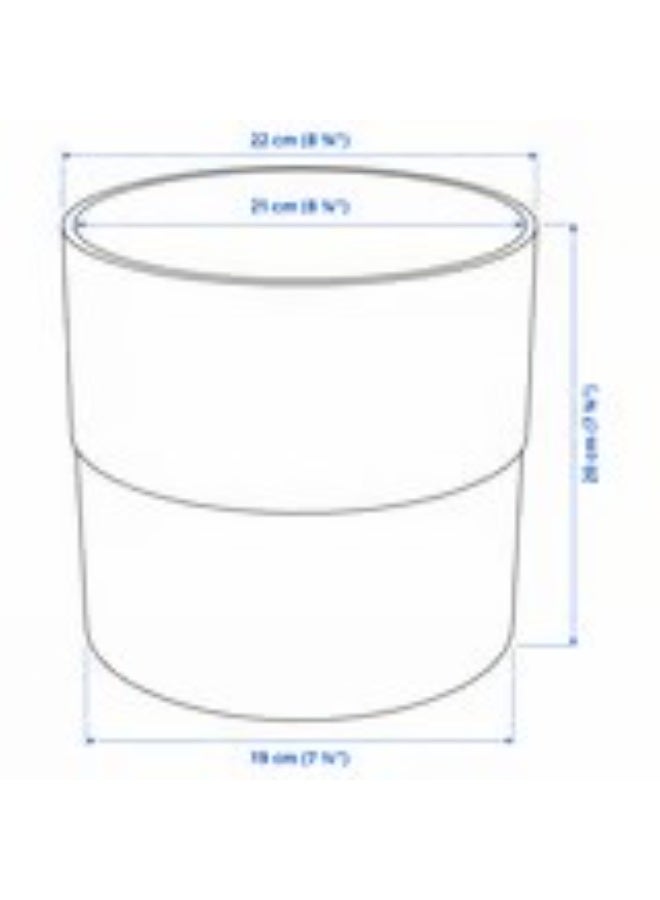 وعاء نباتات باللون الرمادي للأماكن الخارجية - Image 5